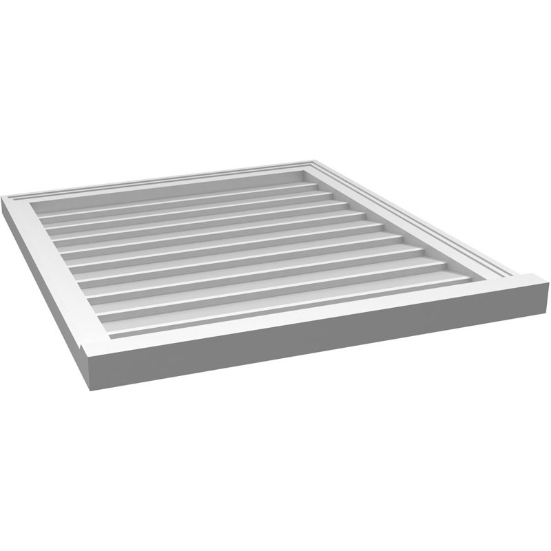 Cadre de seuil Brickmould, brun clair apprêté, H 32 po x l 28 po x P 2 po