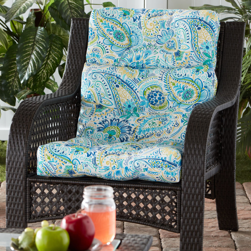 Lester Outdoor High Back Chair Cushion, Baltic, 1