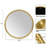 Chelbe Solid Wood Frame Round Wall Mirror-1502962626