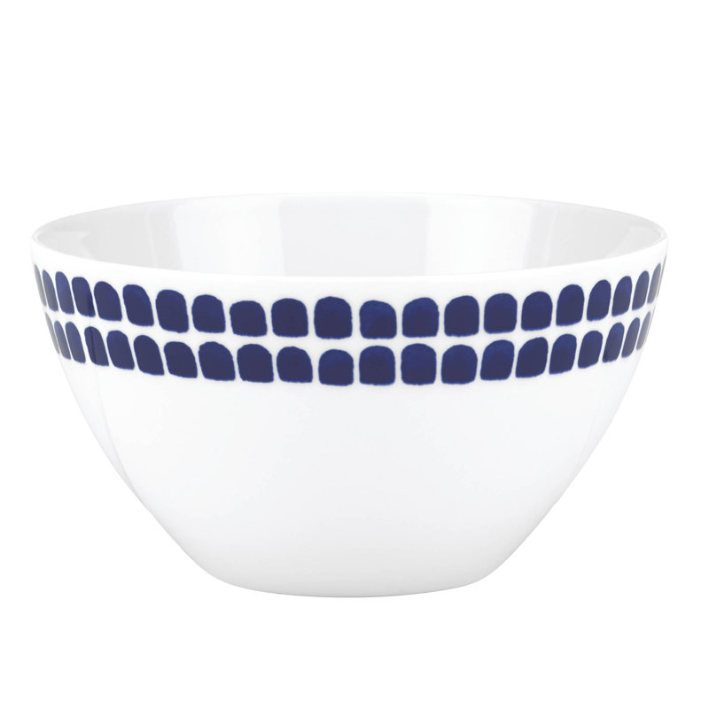 Charlotte Street Porcelain Dining Bowl, Navy