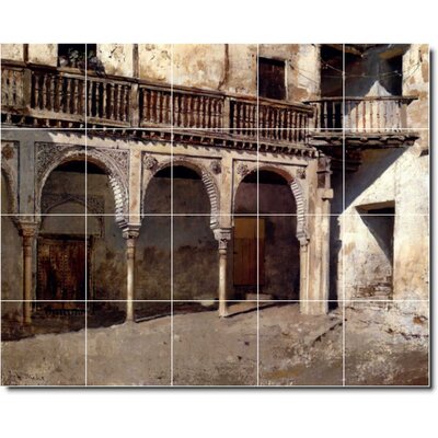 30"" x 24"" Ceramic Painting Decorative Mural Tile 6"" x 6 -  Picture-Tiles.com, W09585-M