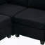 Canapé modulaire modulaire, canapé convertible 6 places, canapé modulaire en U avec repose-pieds avec rangement-1213687201