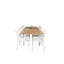 Navya 8 - Person Teak Patio Dining Set with Extendable Rectangular Table