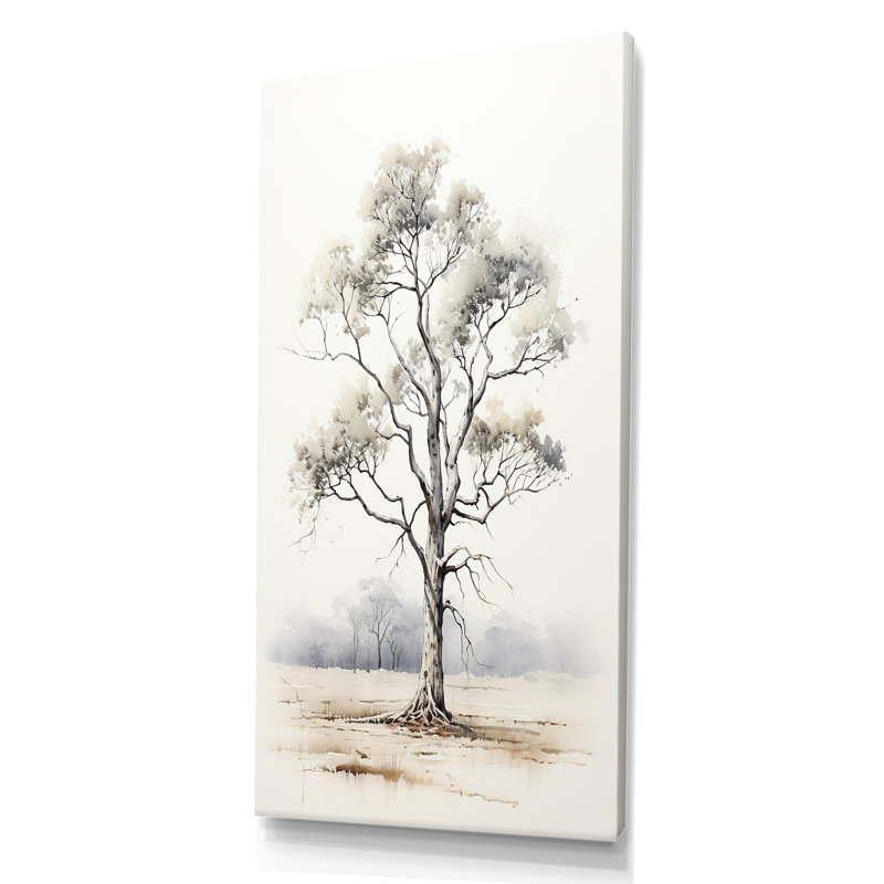 «Beige minimalisme», art mural africain, Toile tendue, H 60 po x l 28 po x P 1,5 po