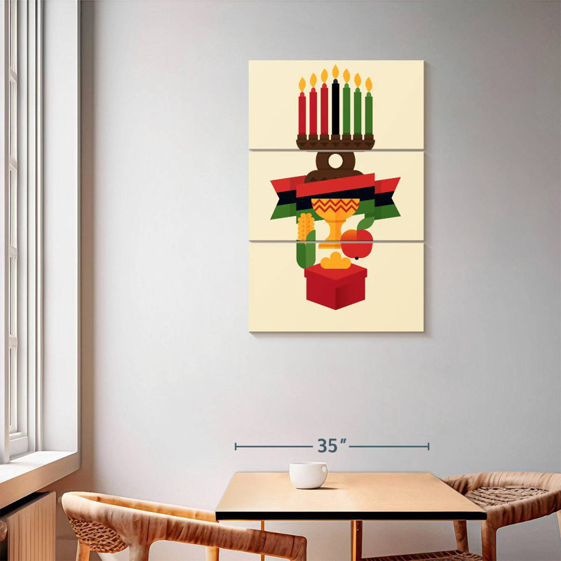 Célébration du Kwanzaa africain Lelend, H 57 po x l 36 po