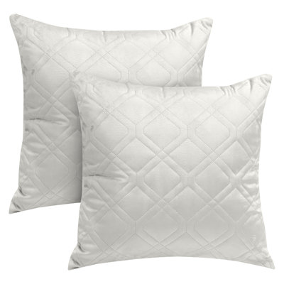 Aspire Homeware Diamond-Pattern Square Velvet Cushion Cover