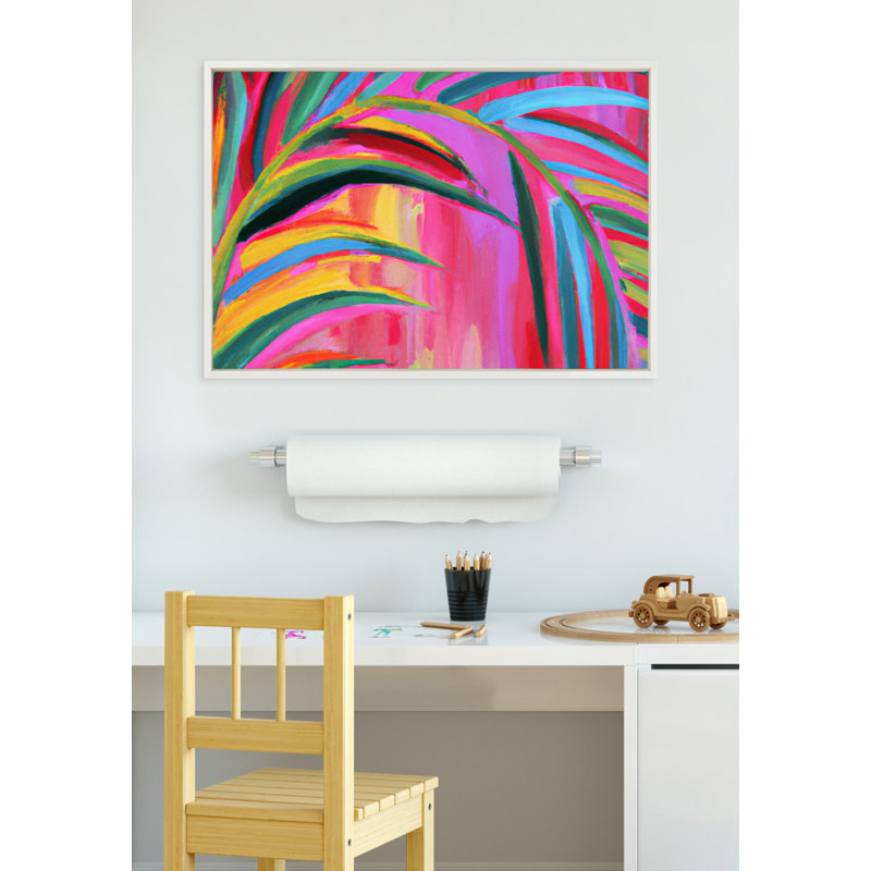 «Blank - Floater Frame», peinture sur toile, Blanc, H 23 po x l 33 po