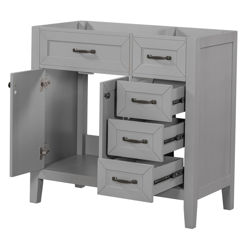 Meuble-lavabo 36 po sans lavabo, Gris