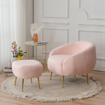 Fauteuil demi-tonneau avec repose-pieds Guerro
