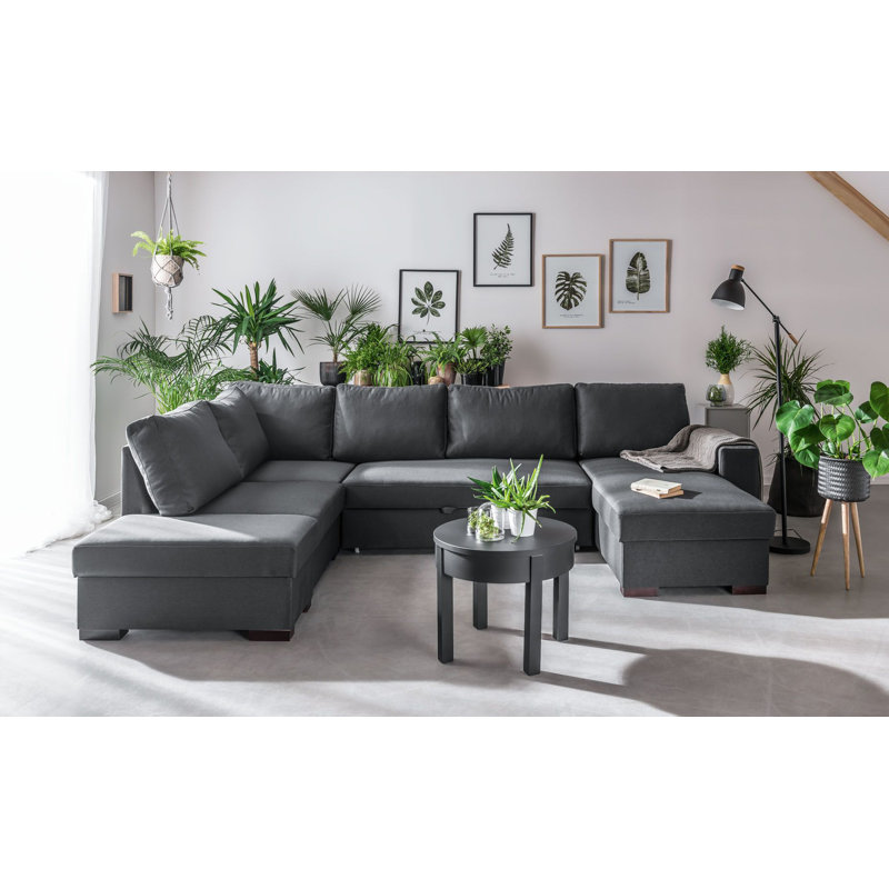 Shinde Wheel Coffee Table with Storage, Black