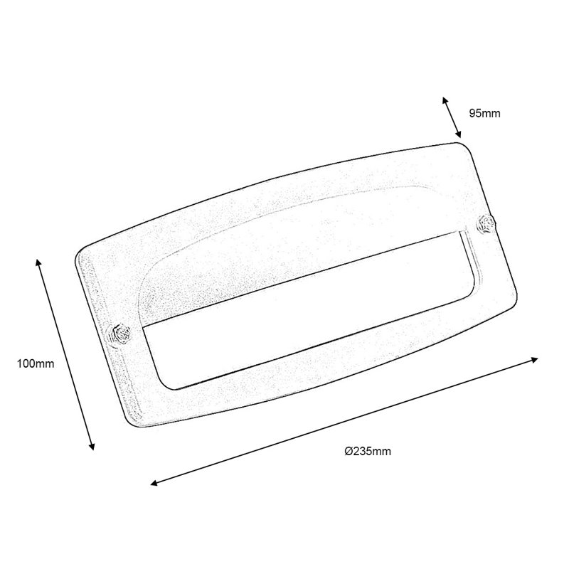Fontes Black Outdoor Bulkhead Light