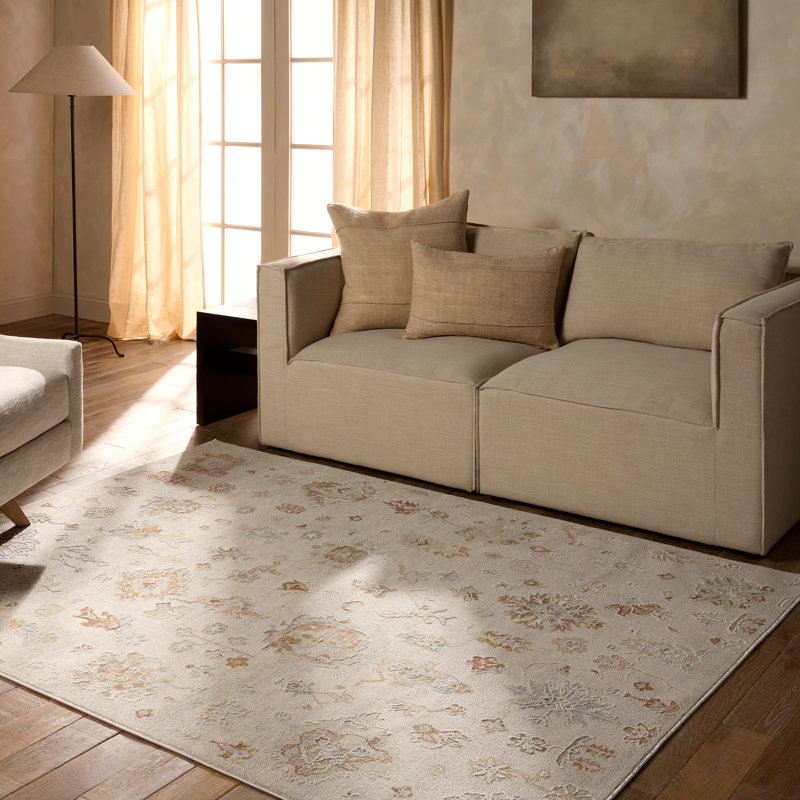 Tapis oriental blanc Bungalow Bungalow, Rectangle 6 pi x 9 pi