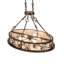 36" Long Winter Pine Oblong Inverted Pendant