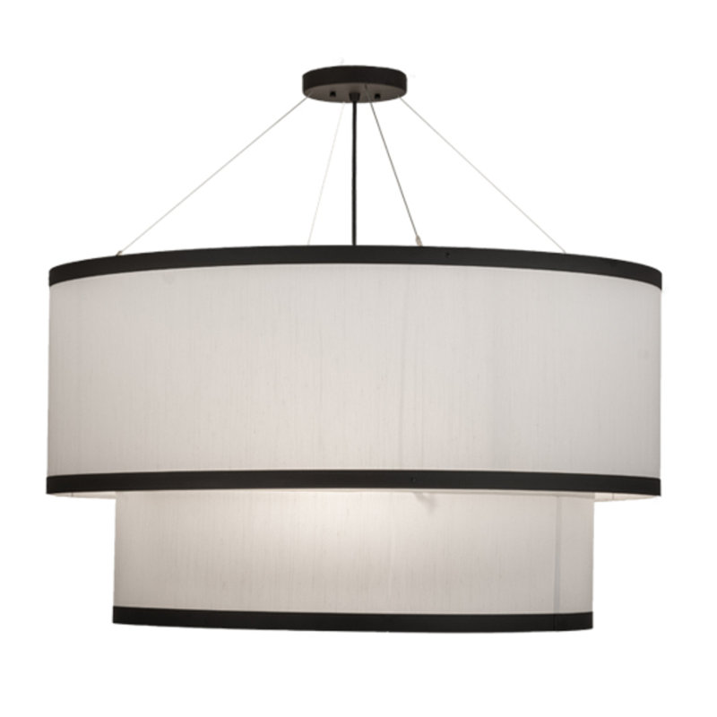 Lustre fantaisie 3 lumières à abat-jour Marsetta