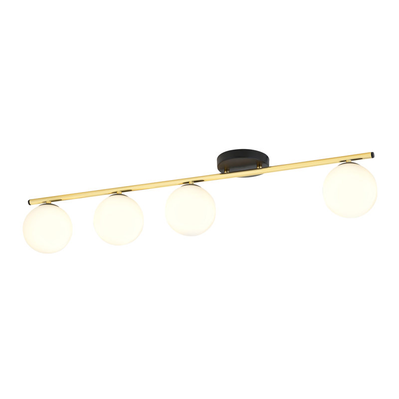 Witwicki 4 - Light Geometric Chandelier, Black, White