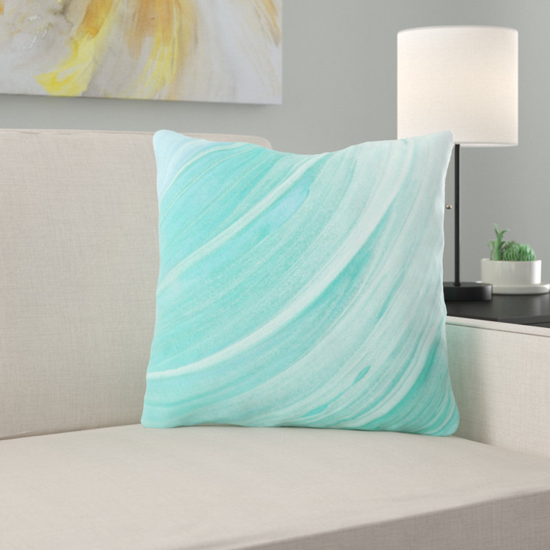 Coussin décoratif flou Worrall, Microsuède, Intérieur