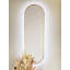 Delmarie Metal Oval Mirror