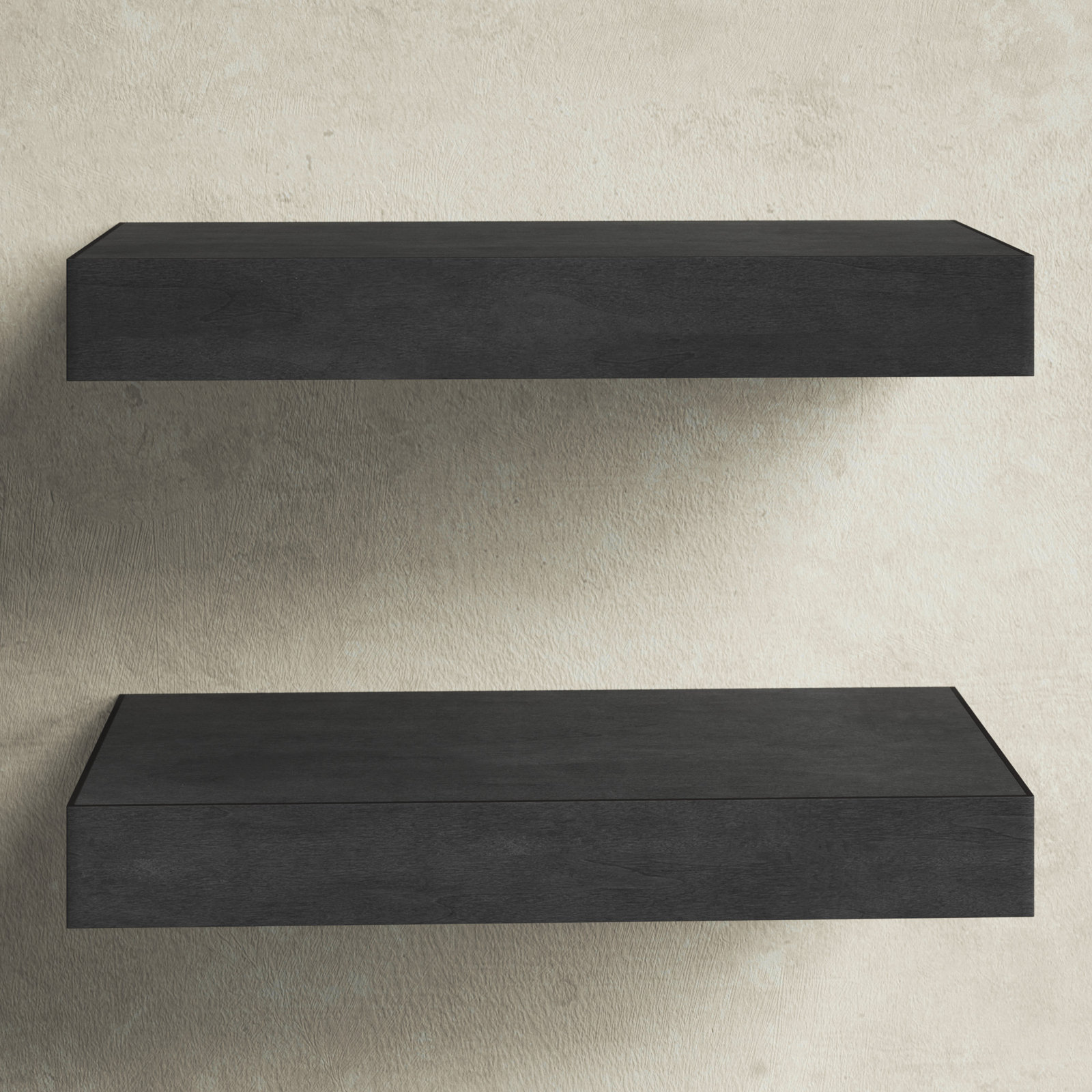 Jeremiah Floating Shelf, 2.3" H x 18" W x 8" D, Black