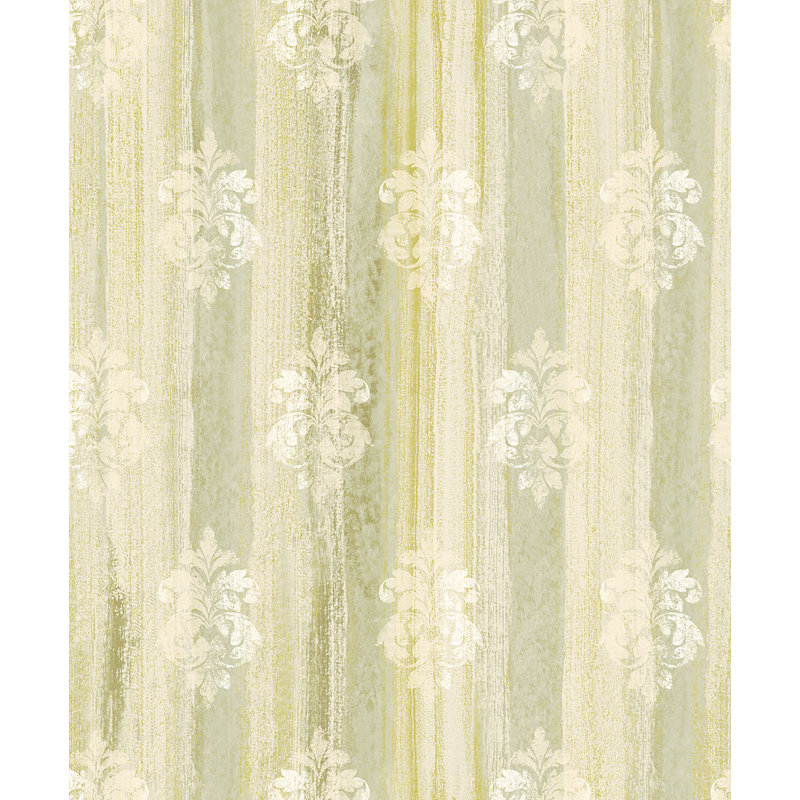 Rouleau de papier peint L 33 pi x l 21 po Arabella, Vert