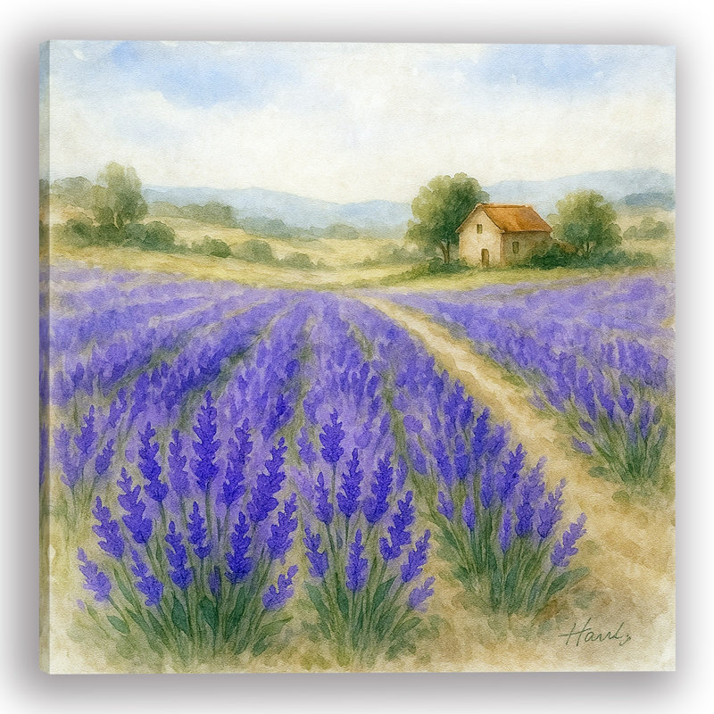 Lavender Dreams - impression sur toile tendue par Harris, H 20 po x l 20 po