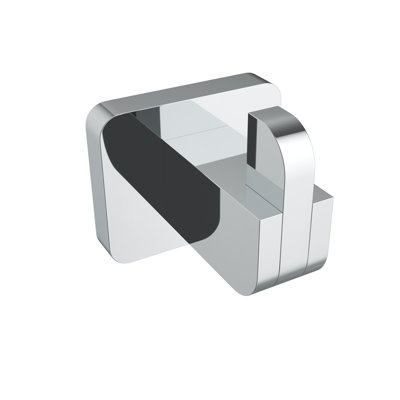 Spark Wall-Mounted Towel Hook - Chrome, Premium Brass Construction, Installation Hardware Included