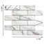 6'' W x 2'' L Engineered Stone Peel and Stick Mosaic Tile