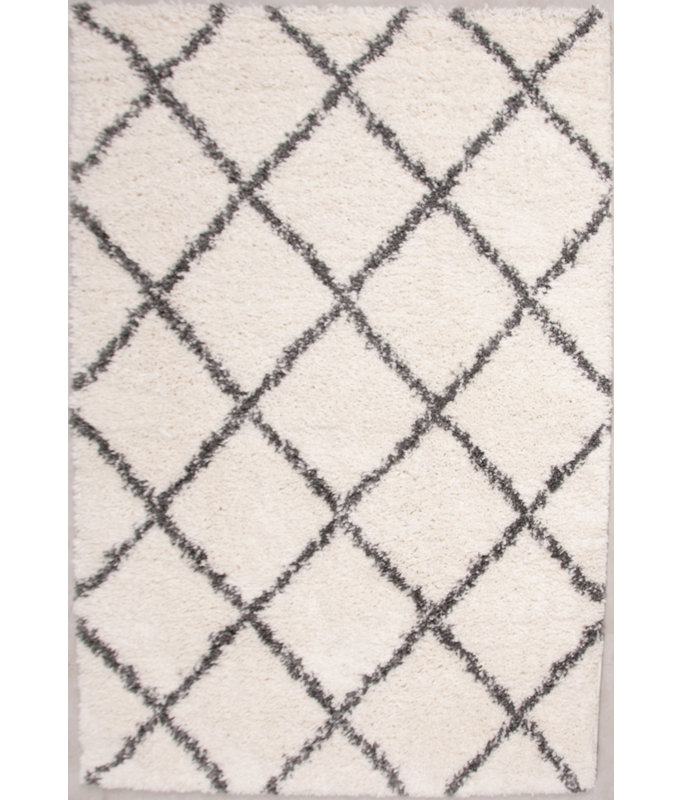 Cedarburg Geometric Shag Area Rug, Rectangle 200 x 290cm