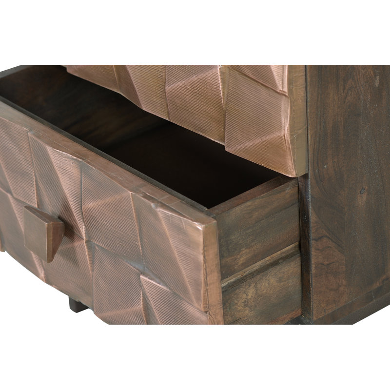 Cotati 50cm W Manufactured Wood Bedside Table