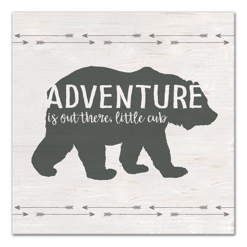 " Adventure Is Out There Cub ", 20" H x 20" W x 1.25" D