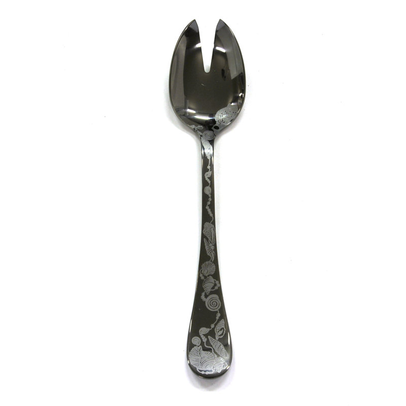 Venere Stainless Steel Serving Piece, Oro-nero