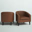 Fauteuil demi-tonneau capitonné 2 pièces Oscar-88292652