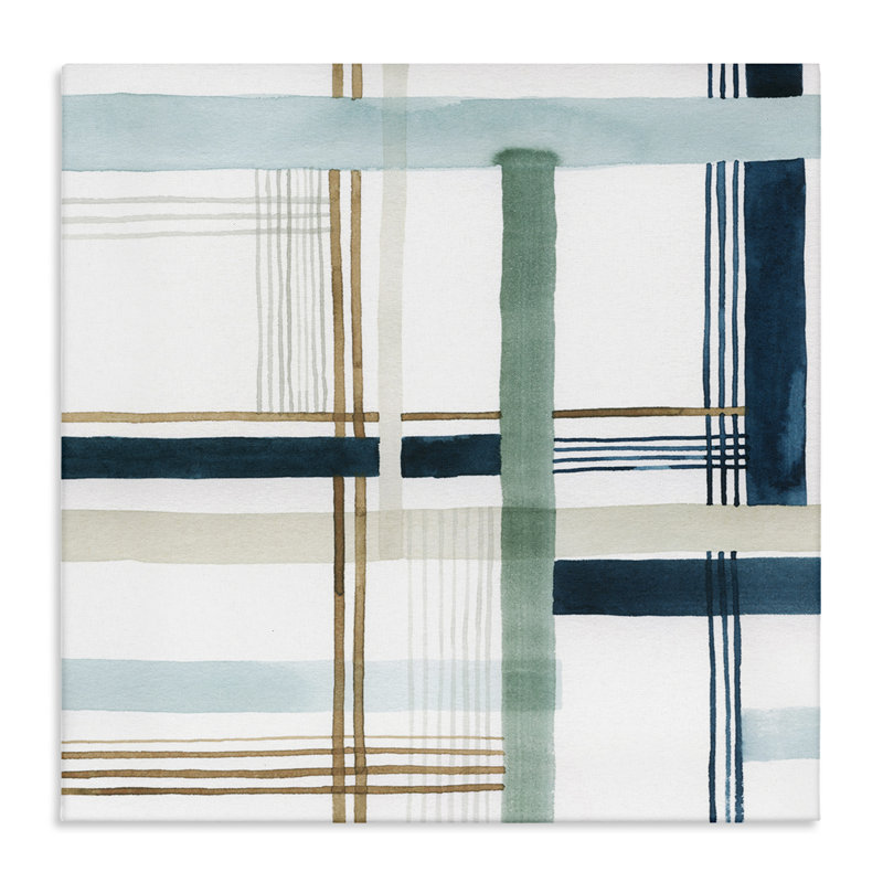 Soft Woven Pattern Floater Canvas Wall Art by Grace Popp, 24" H x 24" W x 1.5" D