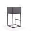 Tabouret de bar en métal gris Ambassy