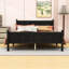 Lit plateforme en bois de style campagnard avec tête de lit-662323352-662323358