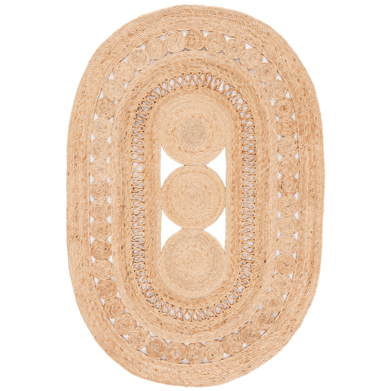 Tapis brun Lonara, Ovale 4 pi x 6 pi