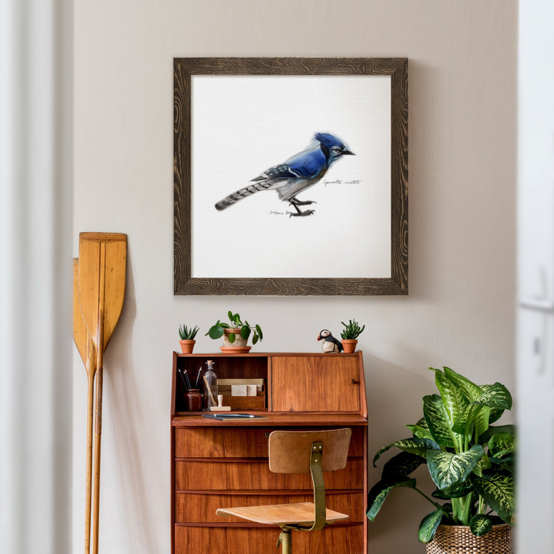Mixed signaux II-reproduction de photo sur toile encadrée, H 31,5 po x l 31,5 po x P 1,5 po, Cadre noyer