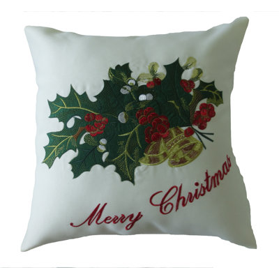 Embroidered Throw Pillow