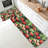 Black Background Strawberry Print Set of 2 Kitchen Floor Mats, Kitchen Dining Room