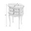  Whitley W Table d'appoint traditionnelle 2 tiroirs en bois brun moyen-1969560707