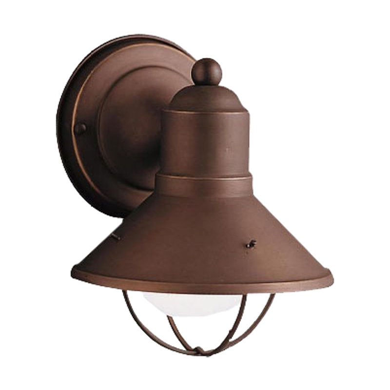 Kichler Seaside 1-Light Outdoor Barn Light, Olde Bronze