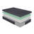 Green Tea Gel-Infused Memory Foam Mattress, Gray, Mattress In A Box-1820133350