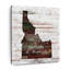 «Idaho Home Map» sur impression sur toile-1902637031