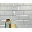 Carrelage style métro en verre 3 po x 6 po Frosted Elegance-49182952