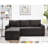 Gadalia L-Shaped Velvet Sleeper Sofa Reversible couch Pull Out Couch with storage chaise-20531762