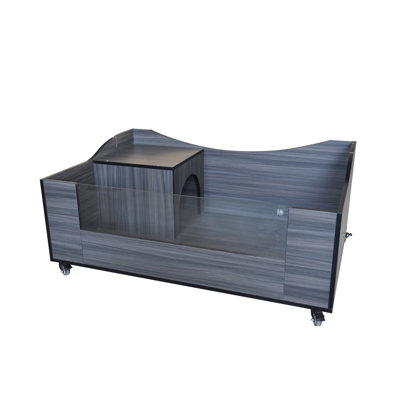 Reptology Tortoise Habitat with Open Top, Glass Terrarium, and Built-in Hide Away 