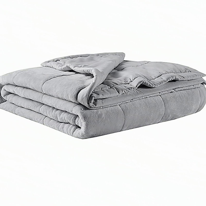 Couverture réversible en duvet HeiQ Smart, Gris, Lit double