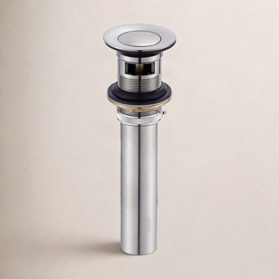 Pop-Up Bathroom Sink Drain with Overflow