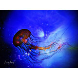 Jellyfish Print by Leonard Askowitz