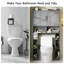 Armoire de rangement au-dessus de la toilette-114397470