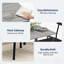 Ensemble de table de salle à manger 3 pièces pour 2 personnes, ensemble de table de cuisine compacte avec structure en métal et chaise en cuir PU-795546668-795546670